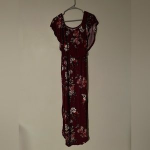 Large, off the shoulder maxi dress